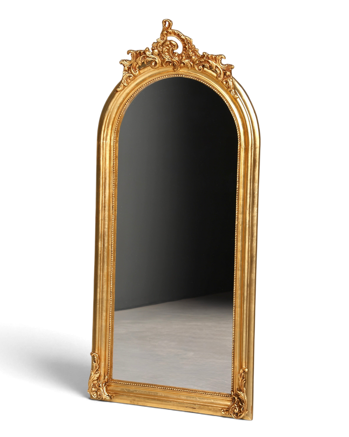 Stilvoller Prunk Barock Stil Standspiegel Antik Stil Ornament Flurspiegel Gold Spiegel