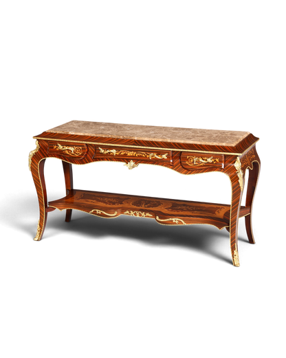 Traumhafte Barock Stil Konsolen Tisch Marmor Antik Stil Intarsien Konsole