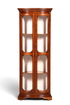 Edle Original Selva Eckvitrine Antik Stil Glasvitrine Schrank Geschirrschrank Eckregal