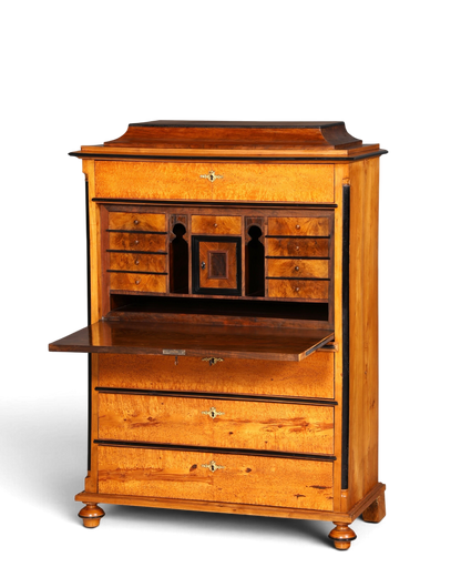 G614 Finish Cm Stilvoller Biedermeier Sekretär Louis Philippe Vertiko Antik Kommode Schreibkommode Office Desk (Kopie)