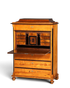 G614 Finish Cm Stilvoller Biedermeier Sekretär Louis Philippe Vertiko Antik Kommode Schreibkommode Office Desk (Kopie)