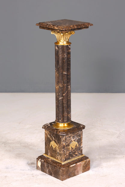 Traumhafte Barock Stil Säule Louis XV Marmor Blumensäule Naturstein Sockel Ablage