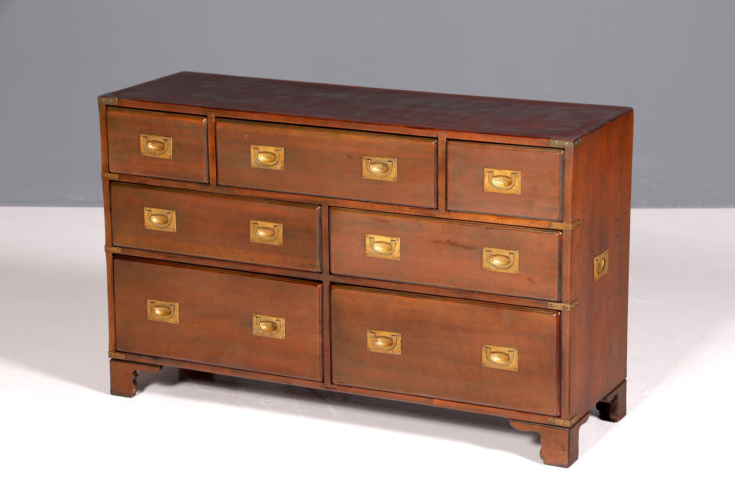 Traumhaftes Maritim Sideboard Englische Schiffs Kommode Englisch Antik Schrank Military Chest