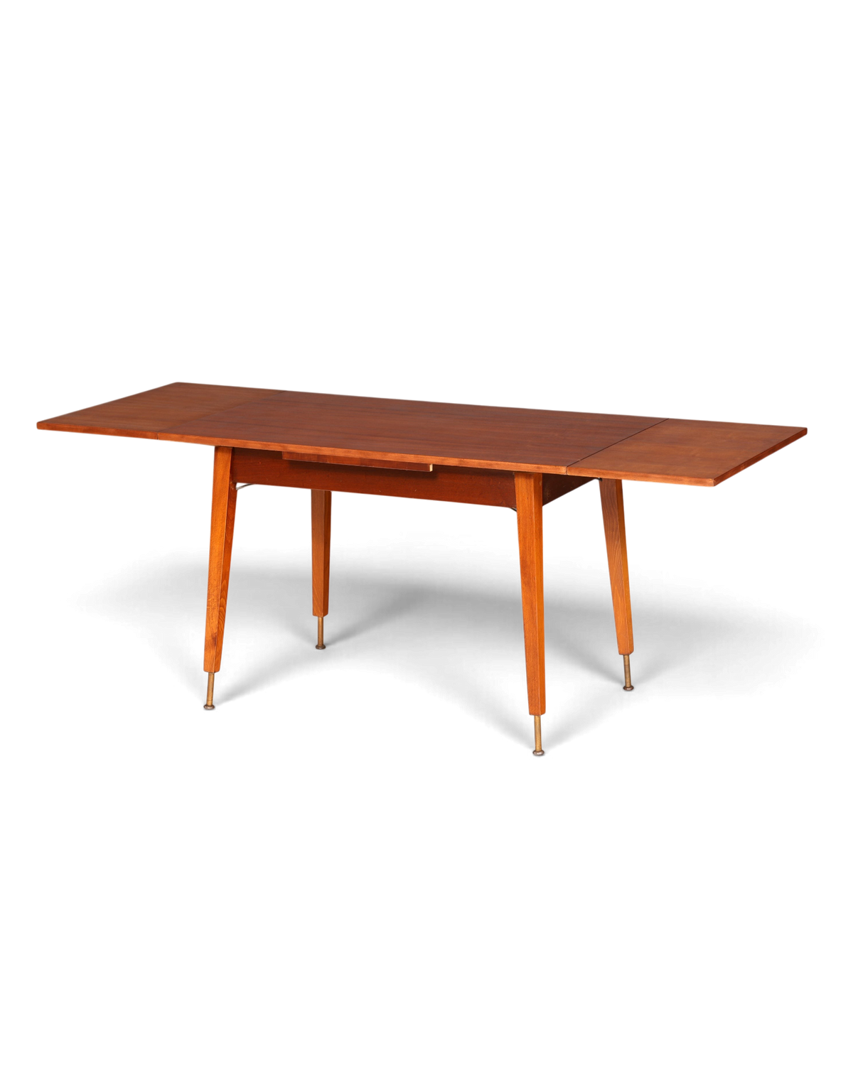 Hauptstadt Möblerei Mid Century Esstisch aus Holz, ausziehbar und höhenverstellbar im 60er Jahre Vintage Design
