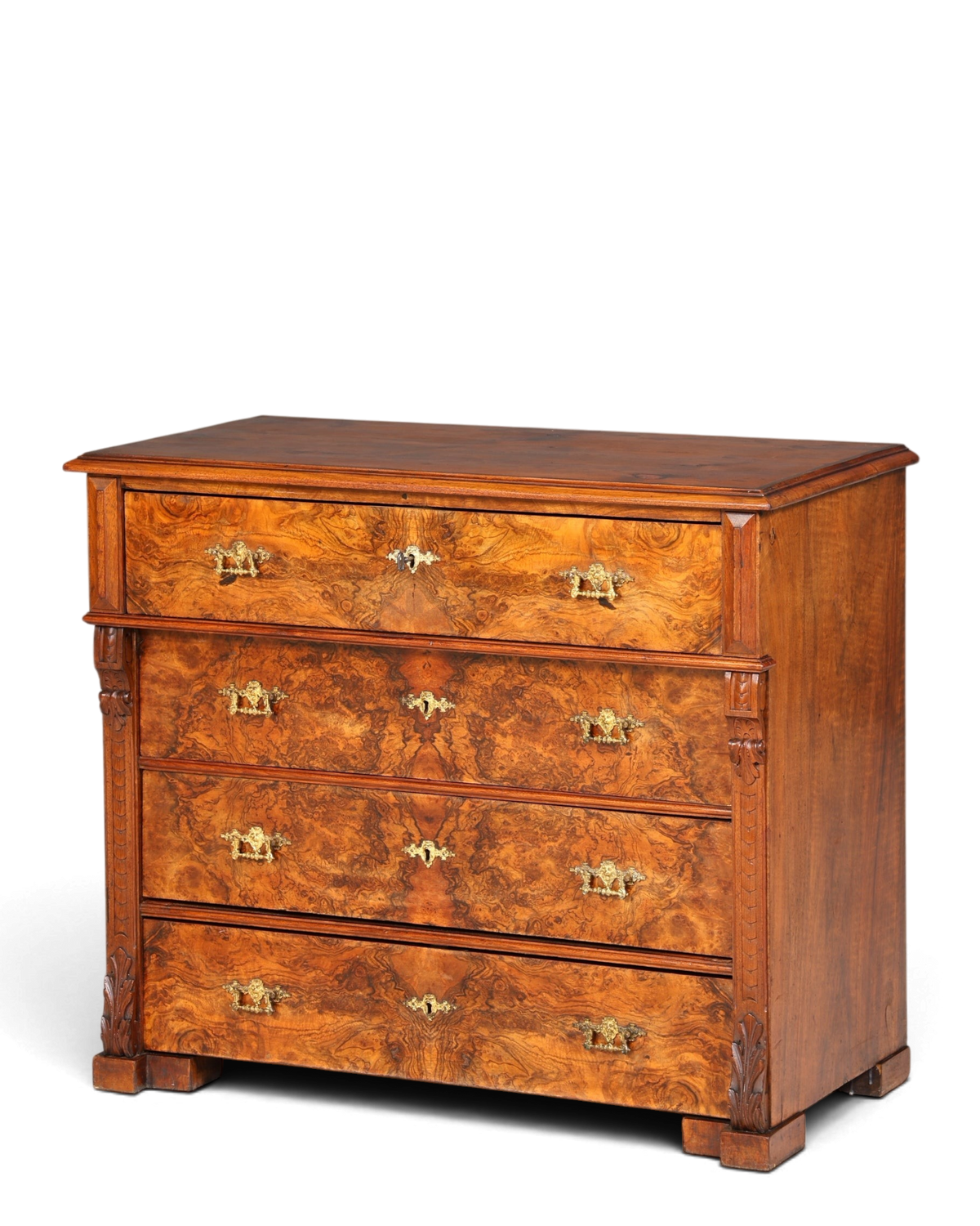 Gründerzeit Kommode Louis Philippe Nussbaum Sideboard 1880 – Hauptstadt Möblerei Berlin