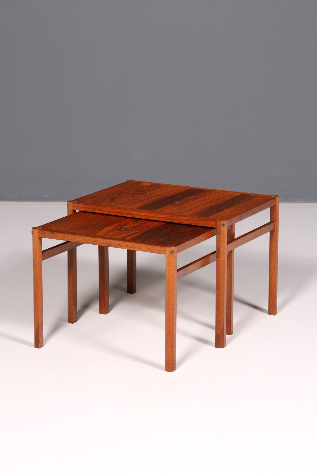 Filigree Mid-Century Table Set, Set of 2 Coffee Tables, Side Tables, Nesting Tables, Vintage