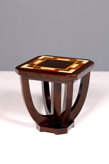 Stylish Art Deco-style side table, antique-style luxury coffee table, occasional table