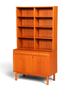 Traumhaftes Mid Century Regal Teak Holz Schrank Danish Design Retro Kommode Vintage Bücherregal 60er Jahre 2 von 2