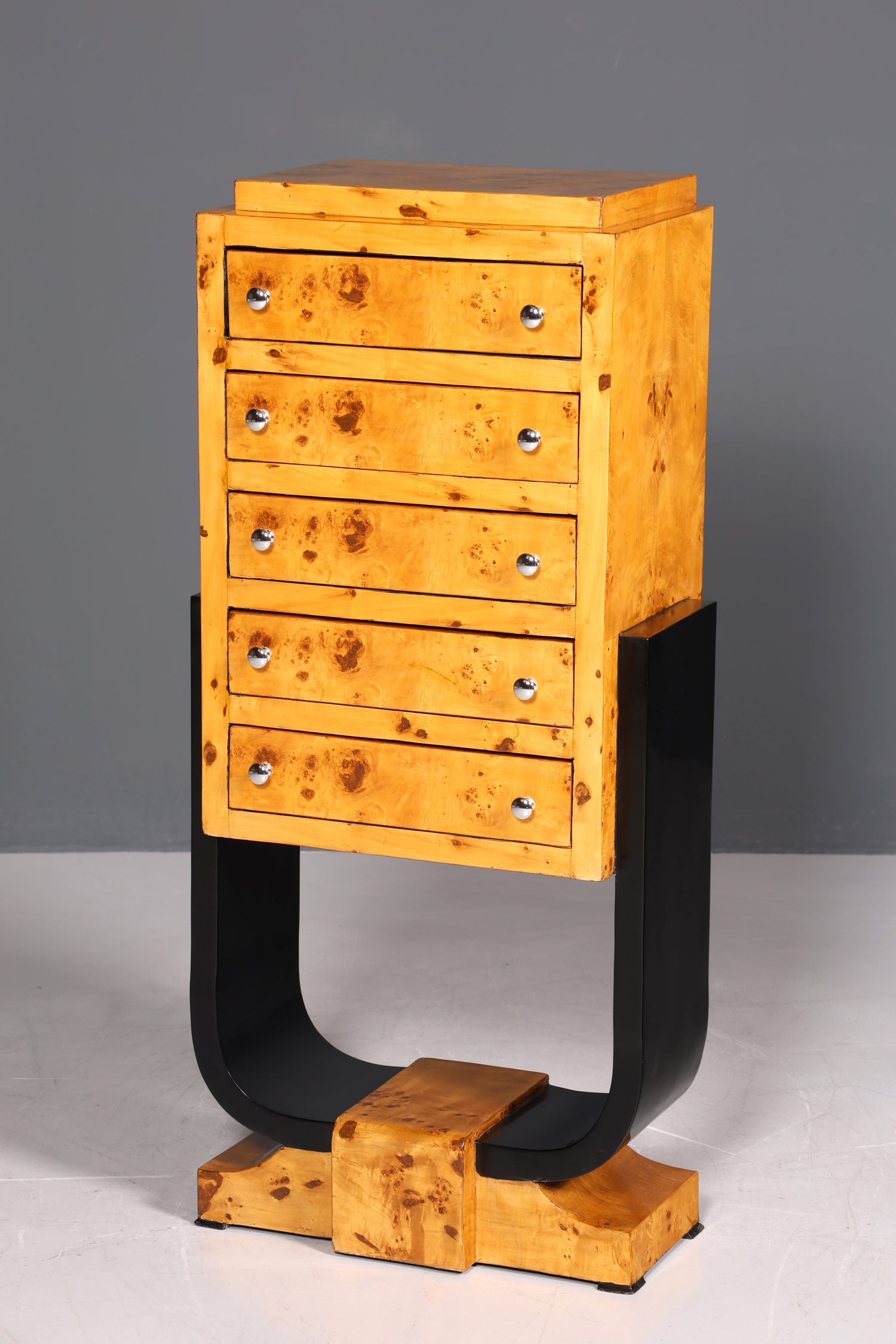 Traumhaftes Art Deco Design Highboard Biedermeier Stil Kommode Vertiko Schubladenkommode