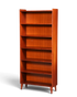 Hauptstadt Möblerei Mid Century Bücherregal aus massivem Holz mit höhenverstellbaren Böden im 60er Jahre Design