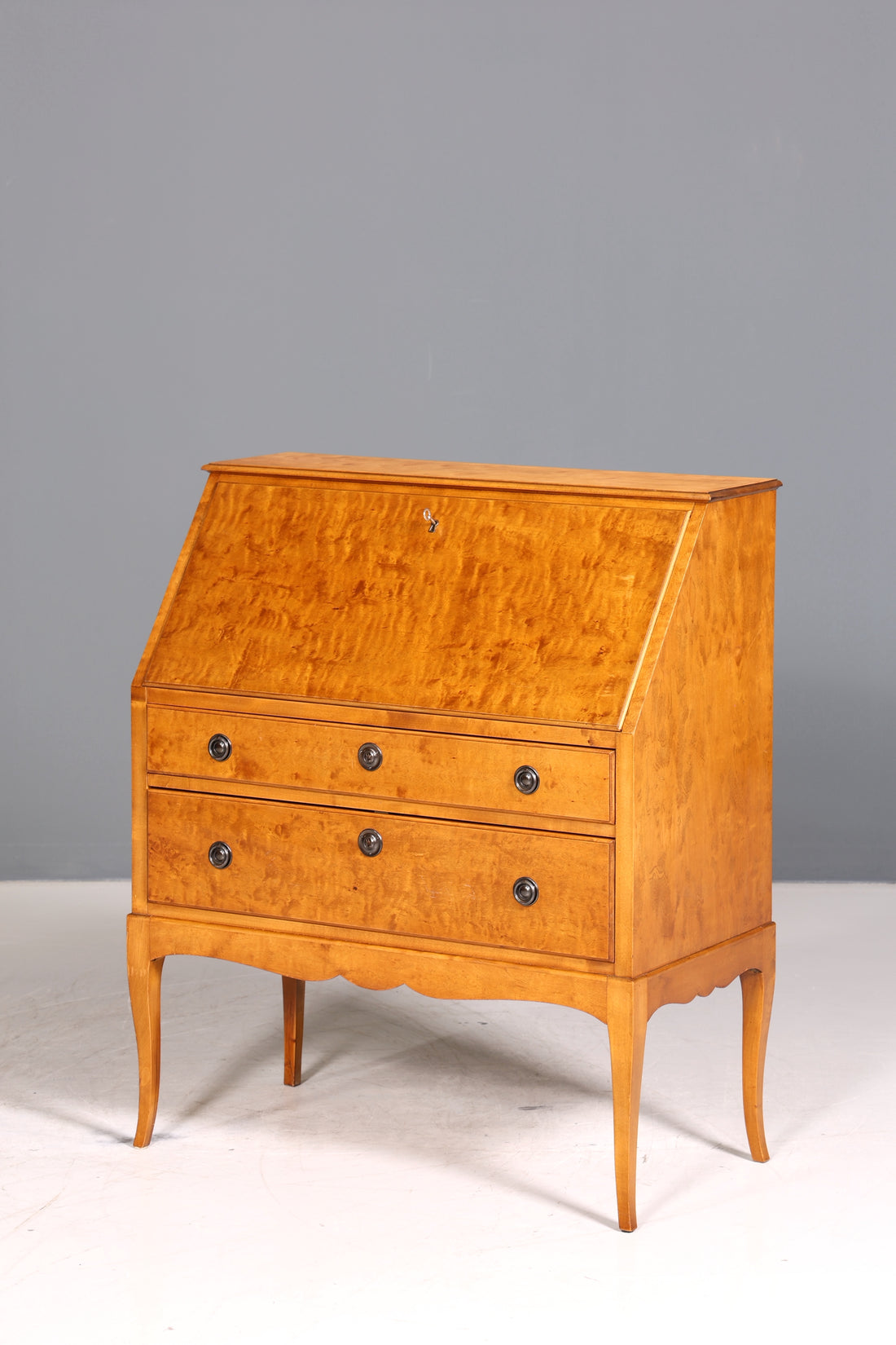 Traumhafter Sekretär um 1946 Büro Kommode echt Holz Schreibtisch Bürokommode