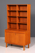 G061 Finish Traumhaftes Mid Century Regal echt Holz Schrank Danish Design Retro Kommode Vintage Bücherregal 60er Jahre