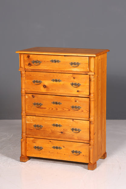 Wunderschöne Gründerzeit Kommode Louis Philippe Vertiko Weichholz Kommode um 1880 Landhaus Stil Kommode