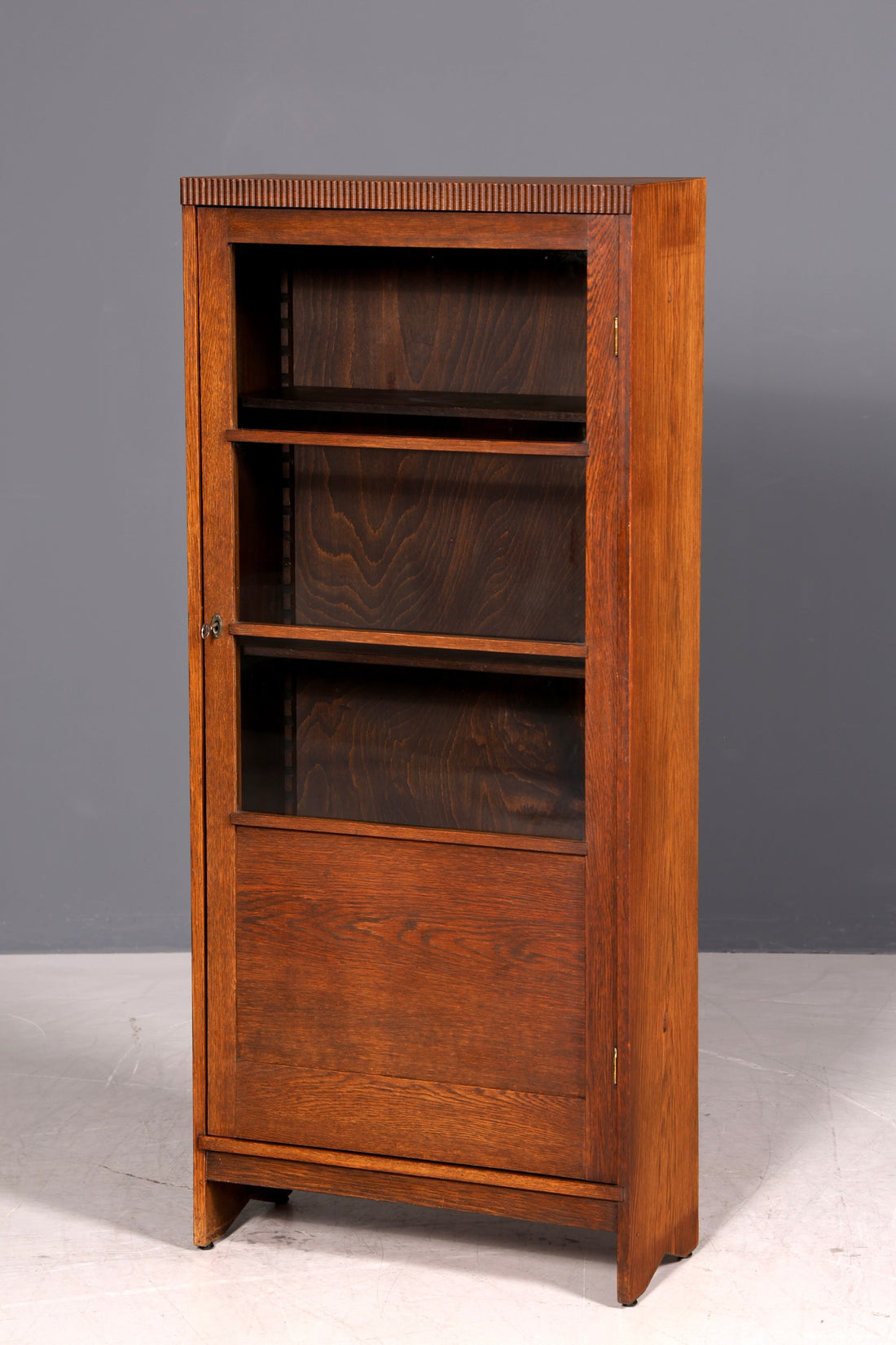 Traumhafte Jugendstil Vitrine Antike Holz Bücherschrank Antik Eiche Schrank Geschirrschrank