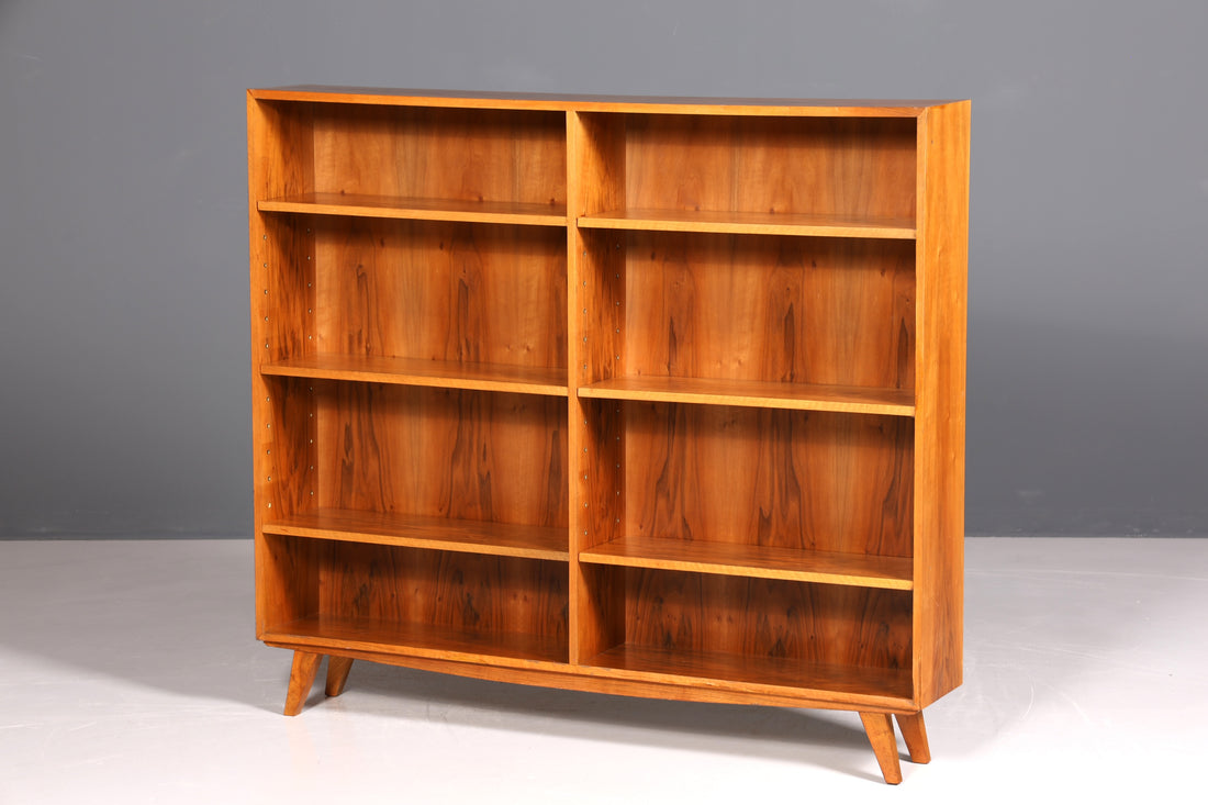 Wunderschönes Original XXL Musterring Regal Mid Century Bücherregal Retro echt Holz Buchablage