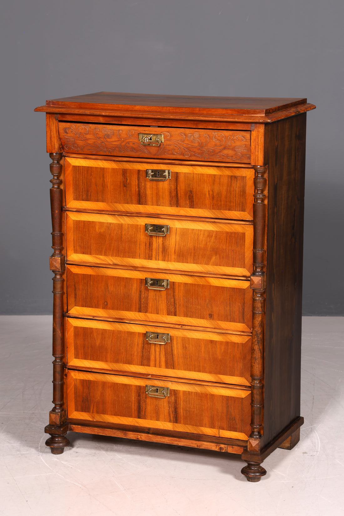 Edle Gründerzeit Kommode um 1890 Jugendstil Vertiko Antik Chiffoniere Wäschekommode