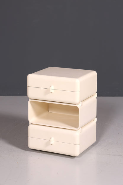 Seltene Mid Century Kommode Space Age Module Nachttisch Design Frankreich Vintage Schubladenkommode 4 von 5