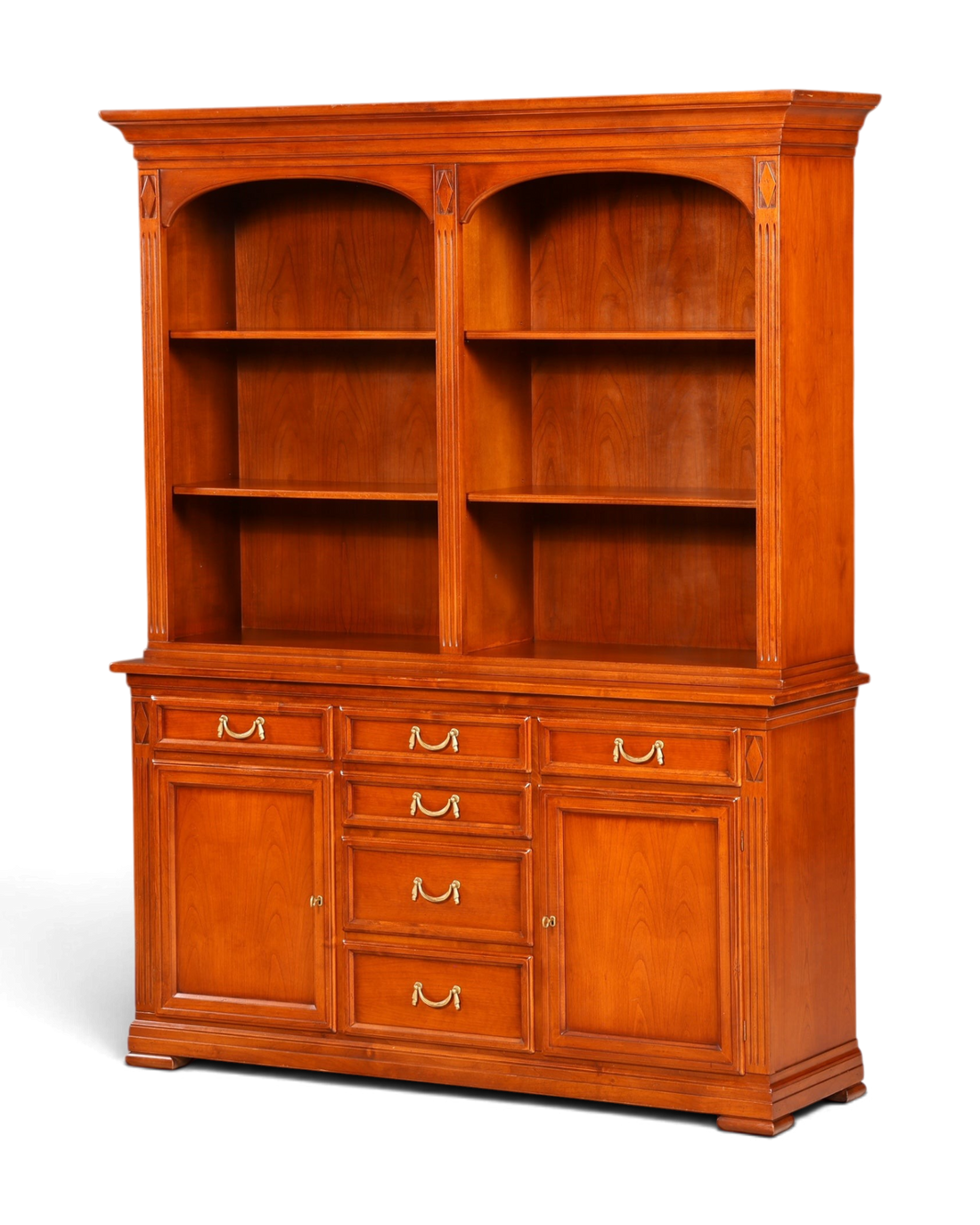 G144 Finish cm SELVA Wunderschönes Englisches Bücherregal Eibe Antik Regal Bookshelf Buchablage 60s