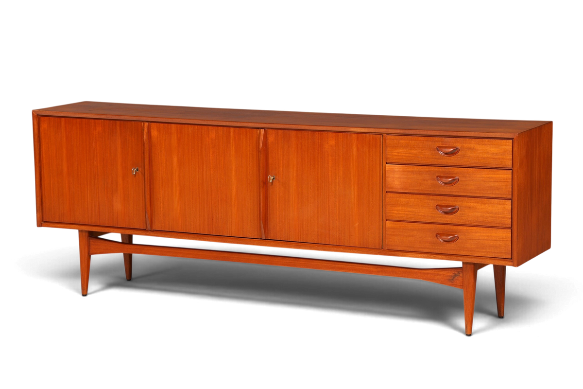 Original Heinrich Althoff Sideboard Teak Holz TV Kommode Vintage – Hauptstadt Möblerei Berlin