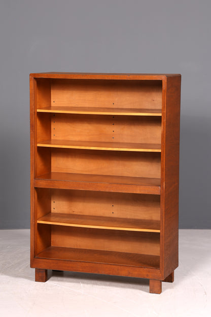 G029 Finish cm Schlichtes Mid Century Regal Vintage Bücherregal Schrank Buchablage 60s Bookshelf