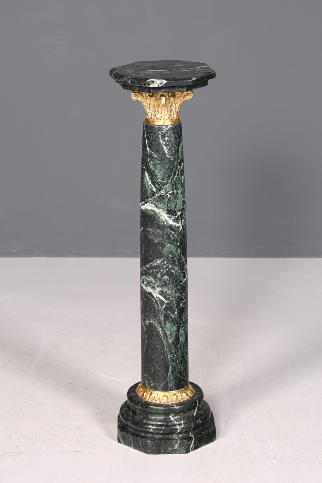 Beautiful Baroque style column, Louis XV marble flower column, natural stone base and shelf