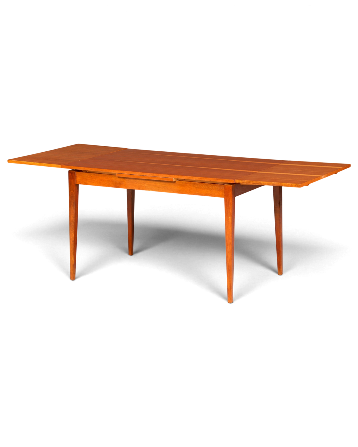 Schlichter Mid Century Esstisch ausziehbarer Vintage Tisch Retro – Hauptstadt Möblerei Berlin