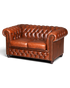 G118 Finish Wunderschönes Original Chesterfield 2er Sofa Englisch Oxblood Leder 2- Sitzer Couch