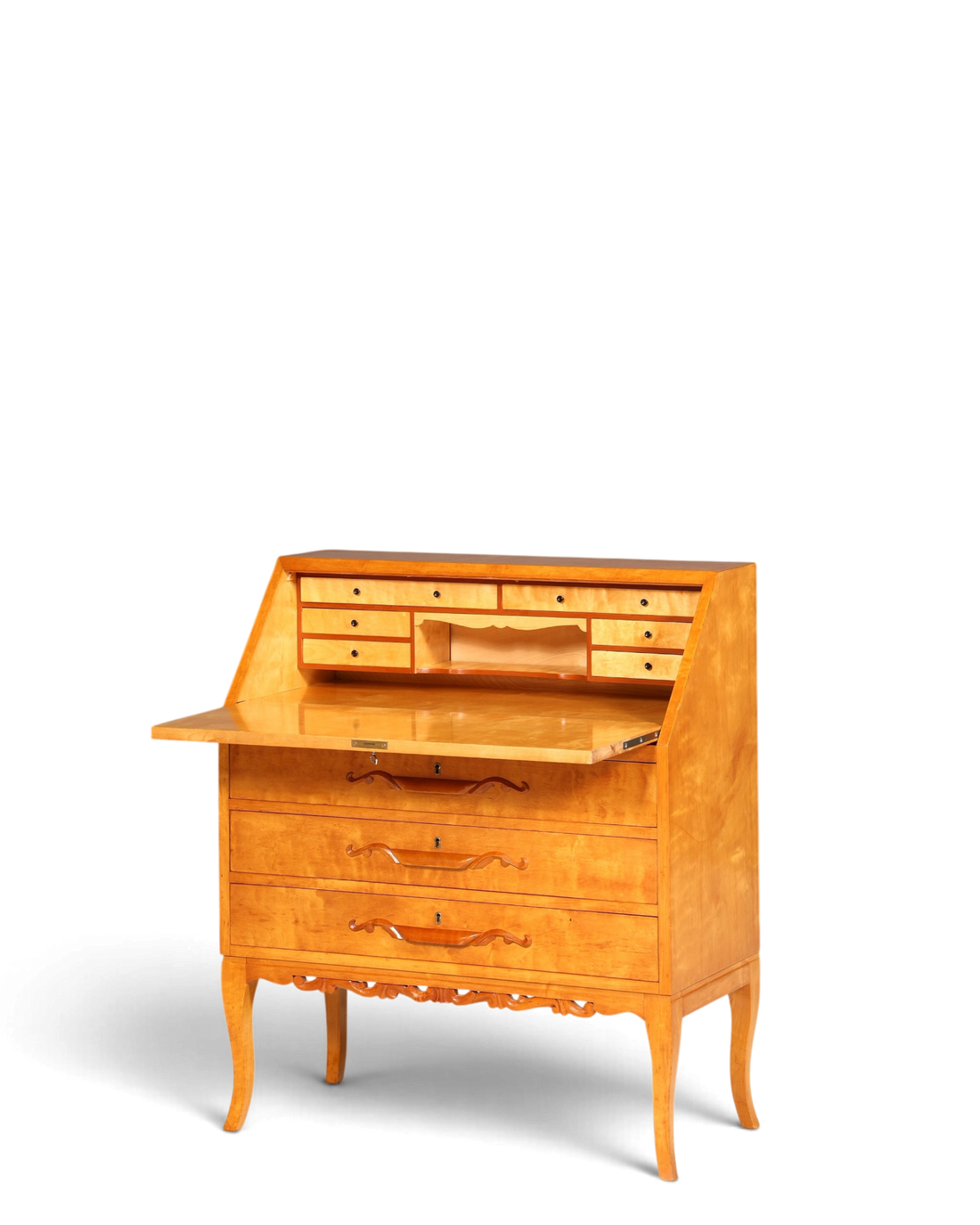 Traumhafter Sekretär um 1930 Büro Kommode echt Holz Sekretär Schreibtisch Kommode
