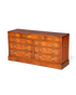 Hauptstadt Möblerei maritimes Sideboard im englischen Military Chest Stil aus massivem Holz mit Messingbeschlägen