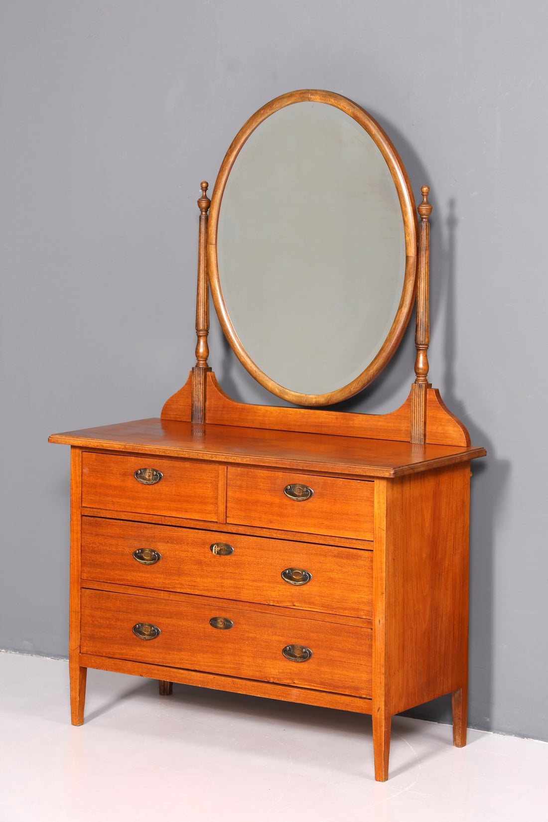 Stilvolle Jugendstil Kommode Antik Sideboard mit Spiegel Flurkommode Frisierkommode