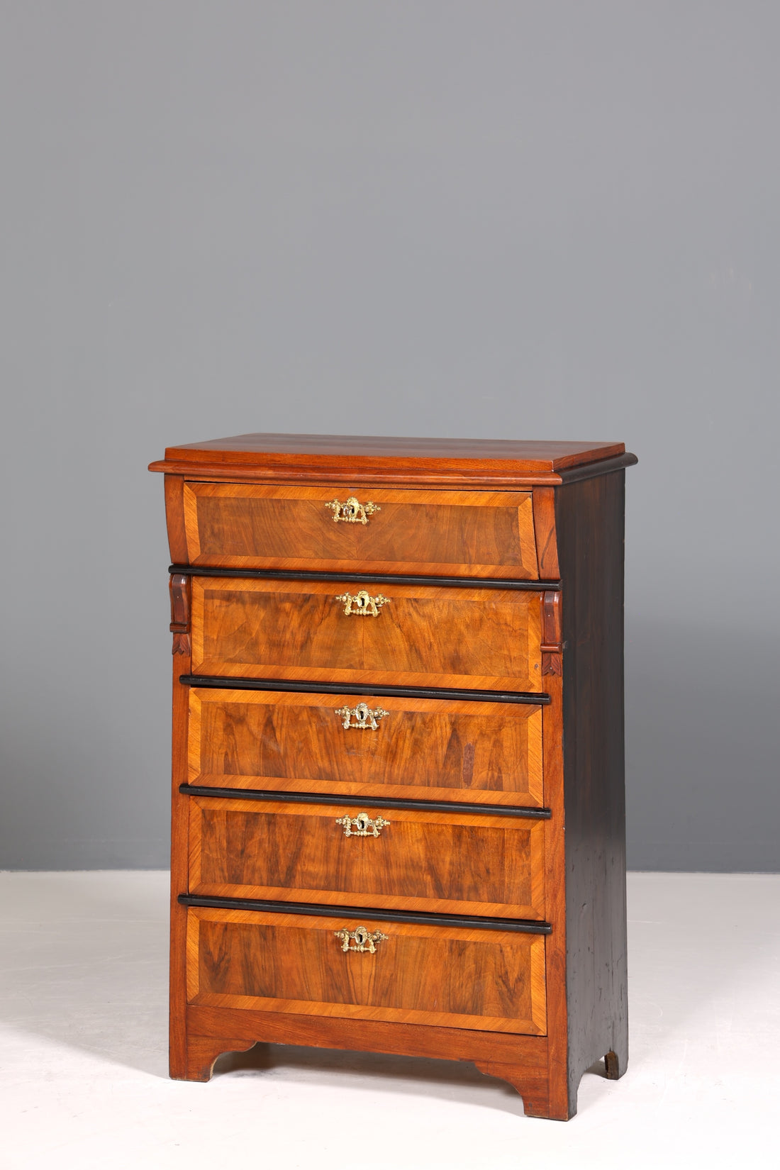 Edler Gründerzeit Kommode Jugendstil Schubladenkommode Antik Wäschekommode Vertiko