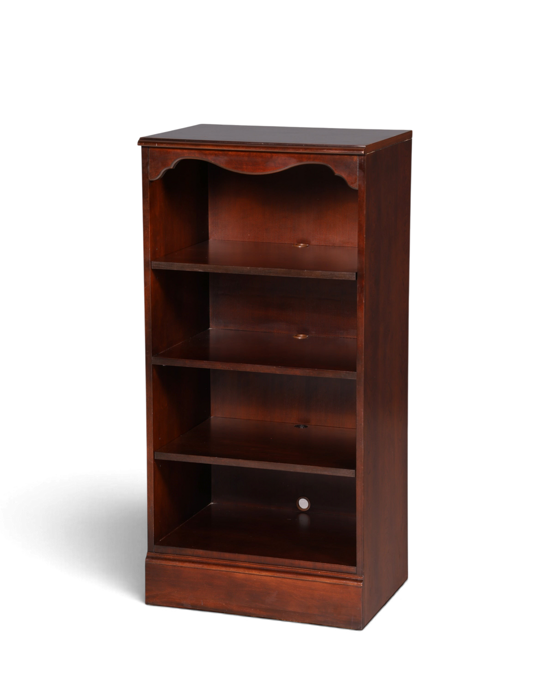 Hauptstadt Möblerei Drexel Heritage Bücherregal aus massivem dunklem Holz mit verstellbaren Einlegeböden