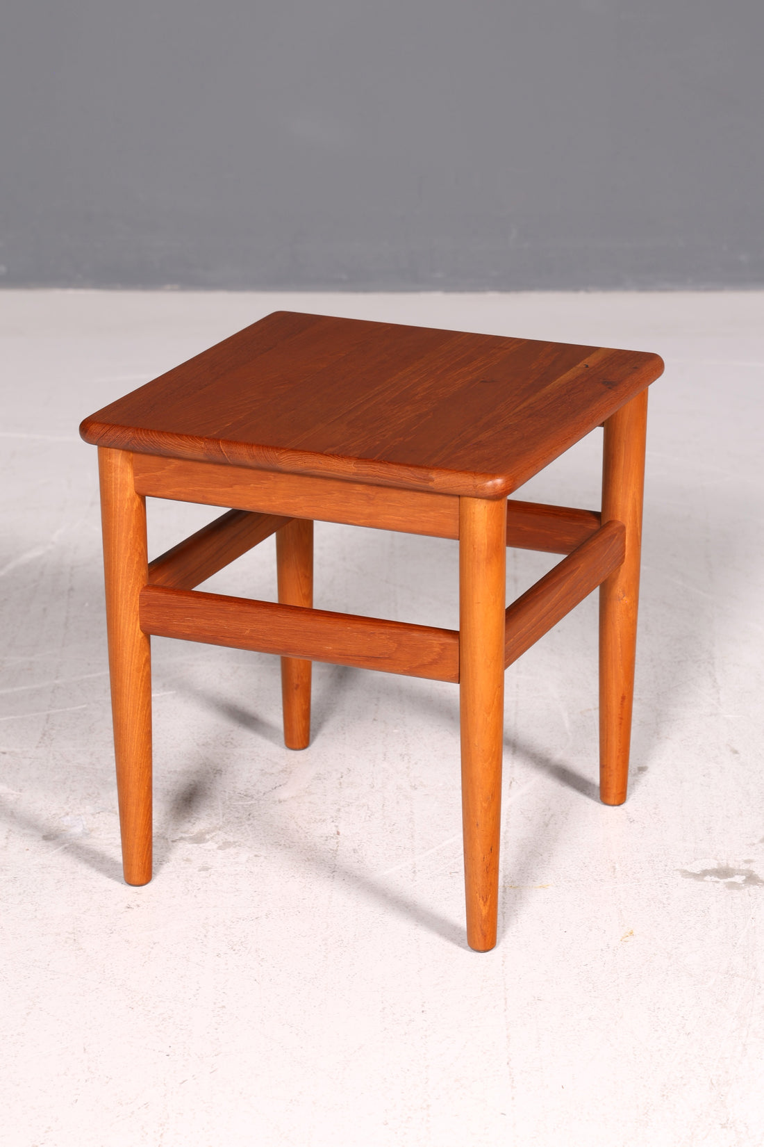 Elegant Mid Century Teak Side Table Danish Plant Stand Storage Table Vintage 60s Danish Design Table 1 of 2