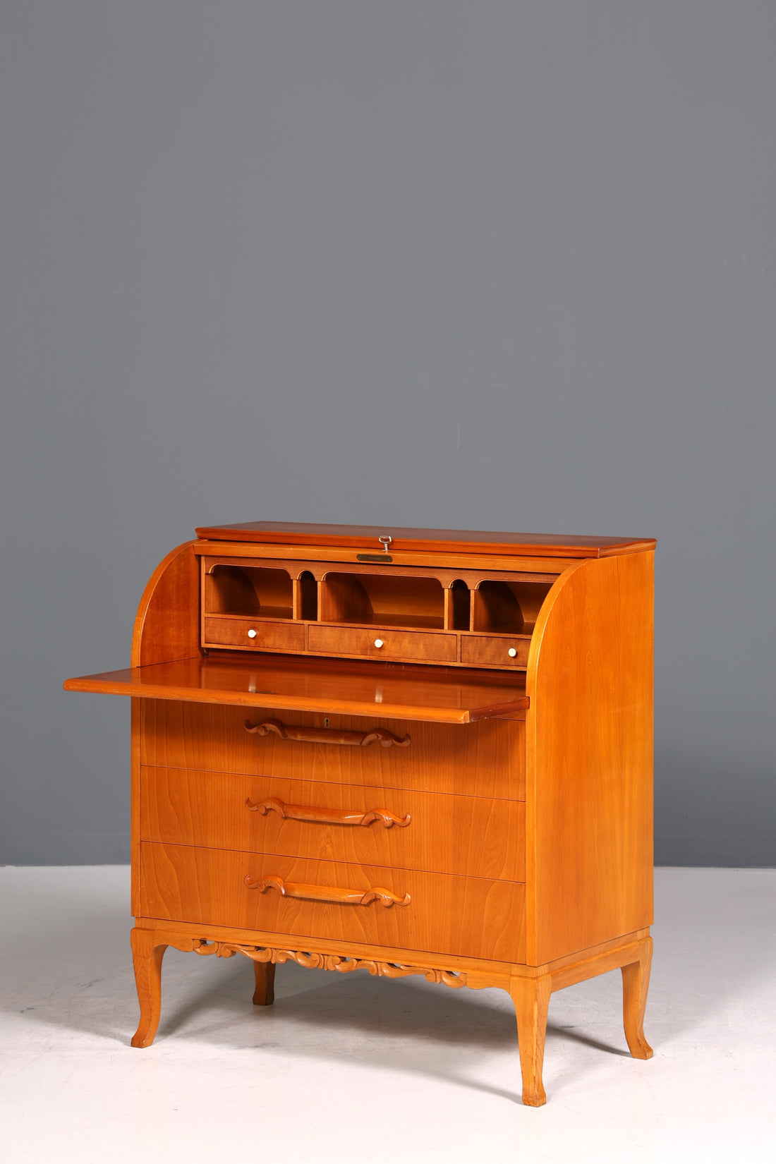 Stilvoller Sekretär um 1930 Büro Kommode echt Holz Sekretär Schreibtisch Kommode