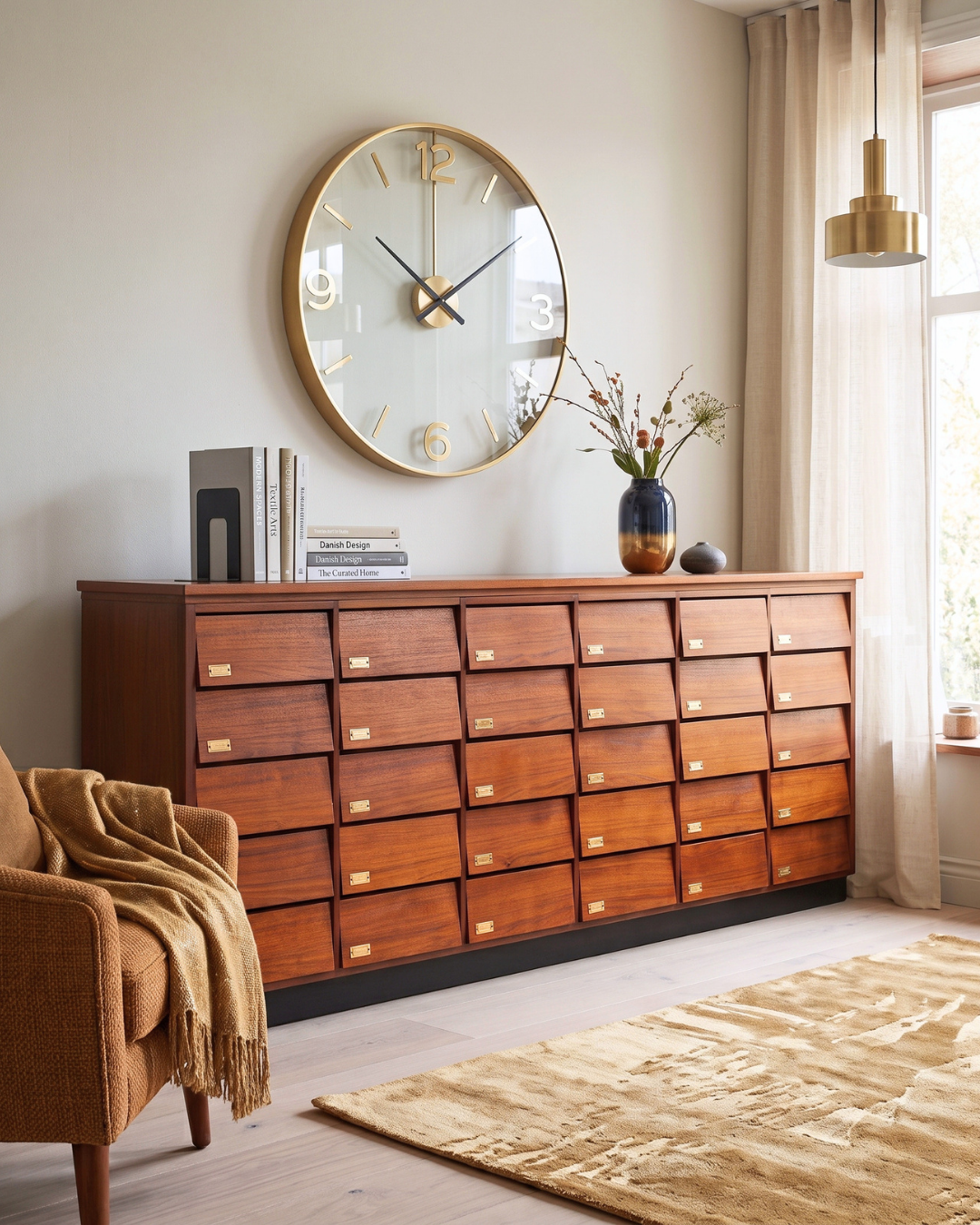 Wunderschöne XXL Mid Century Kommode Vintage Bauhaus Apotheker Schrank Retro Schubladenkommode 1 von 2