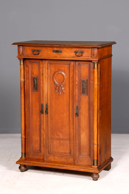 Beautiful Art Nouveau vertiko cabinet, antique cabinet, chest of drawers, circa 1900, solid wood