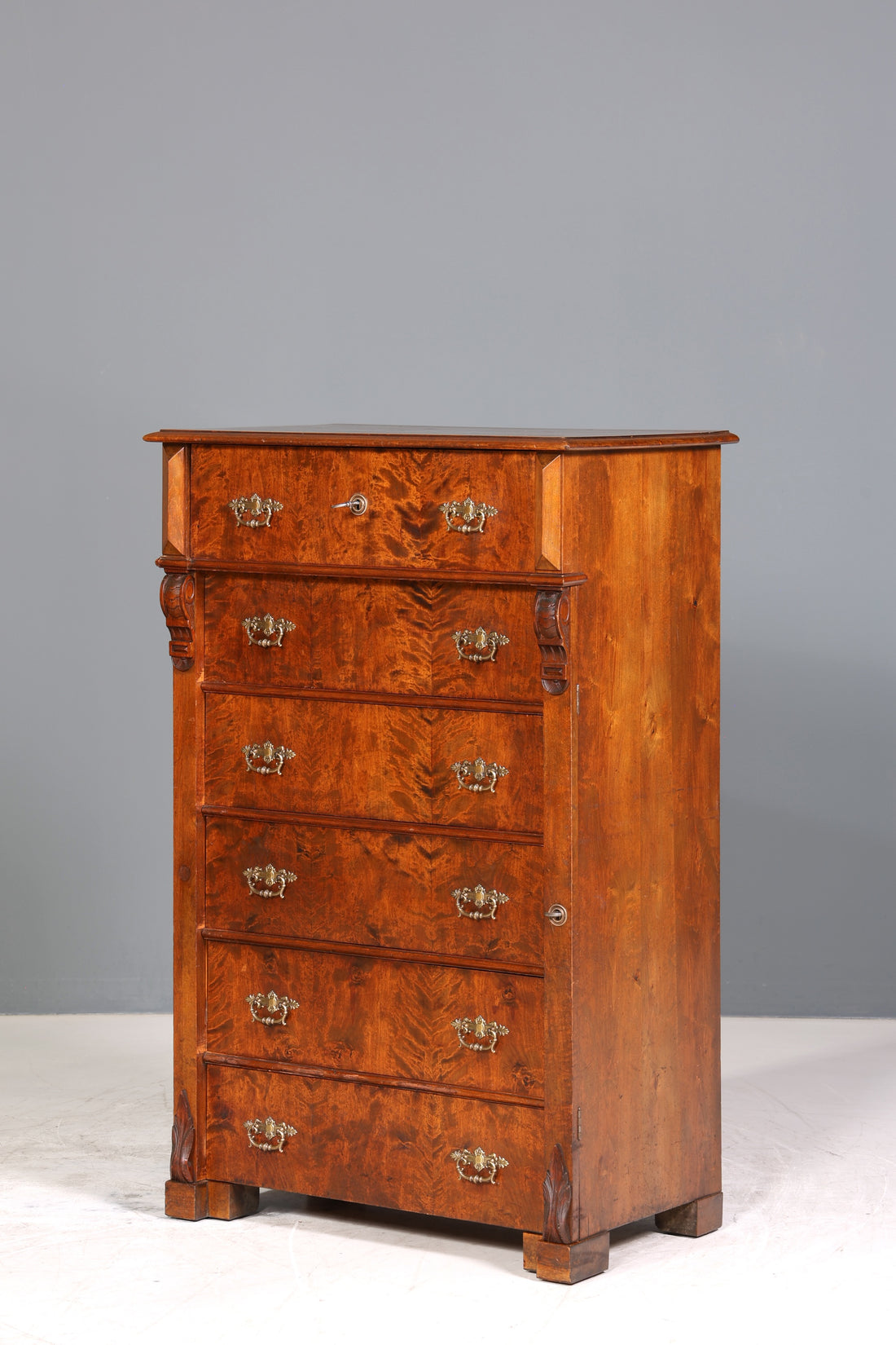 Wunderschöne Gründerzeit Kommode um 1890 Jugendstil Vertiko Schubladenkommode Antik Wäschekommode