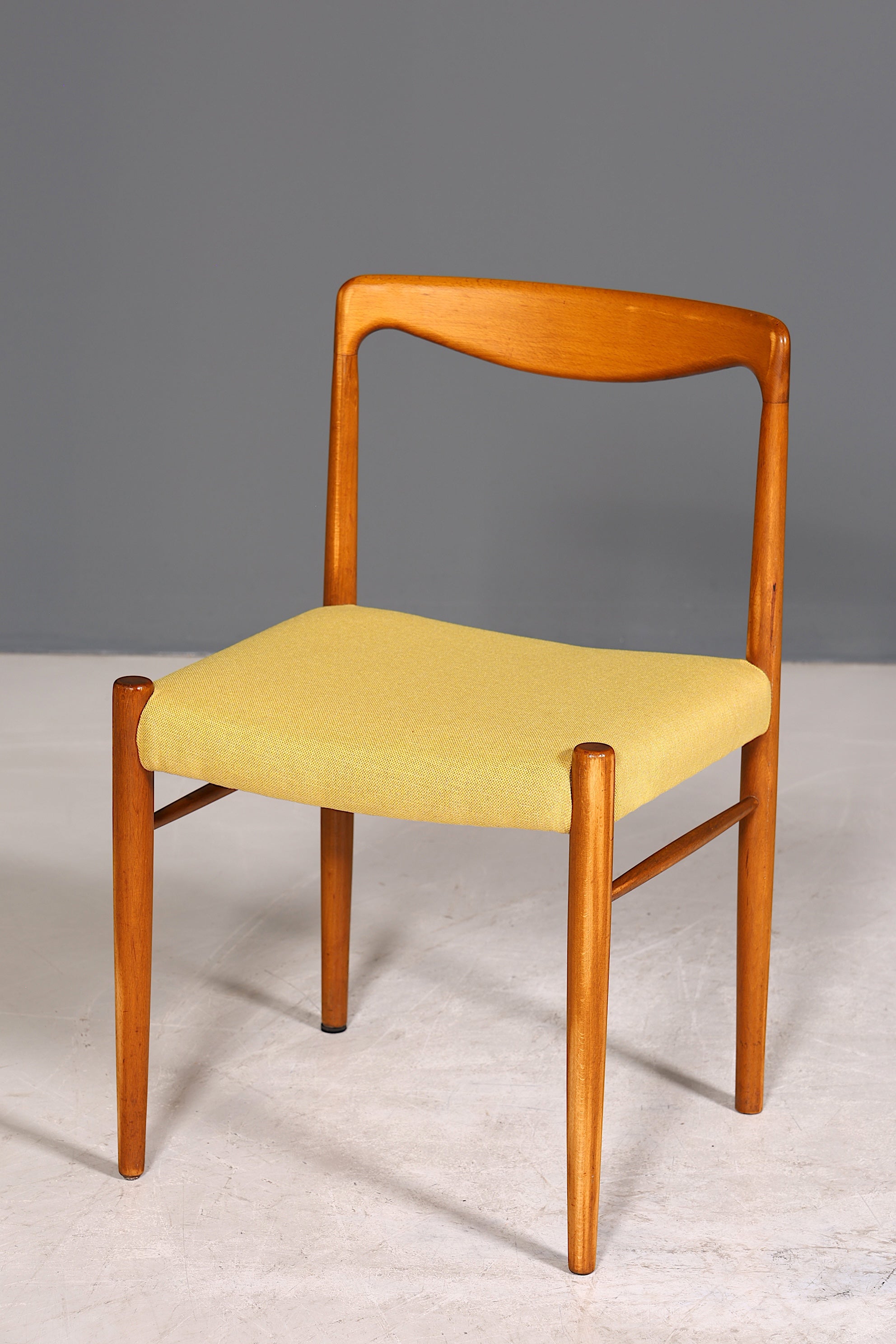 Wunderschöner Mid Century Teak Holz Stuhl Retro Stuhl Danish Design Küchenstuhl Sekretär Stuhl