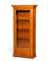 Hauptstadt Möblerei Selva Villa Borghese Vitrine aus Kirschholz mit Glasböden und Schublade im antiken Stil