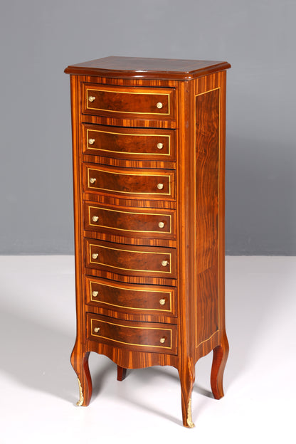 Beautiful Baroque style chest of drawers, vertico chest of drawers, 7 drawers