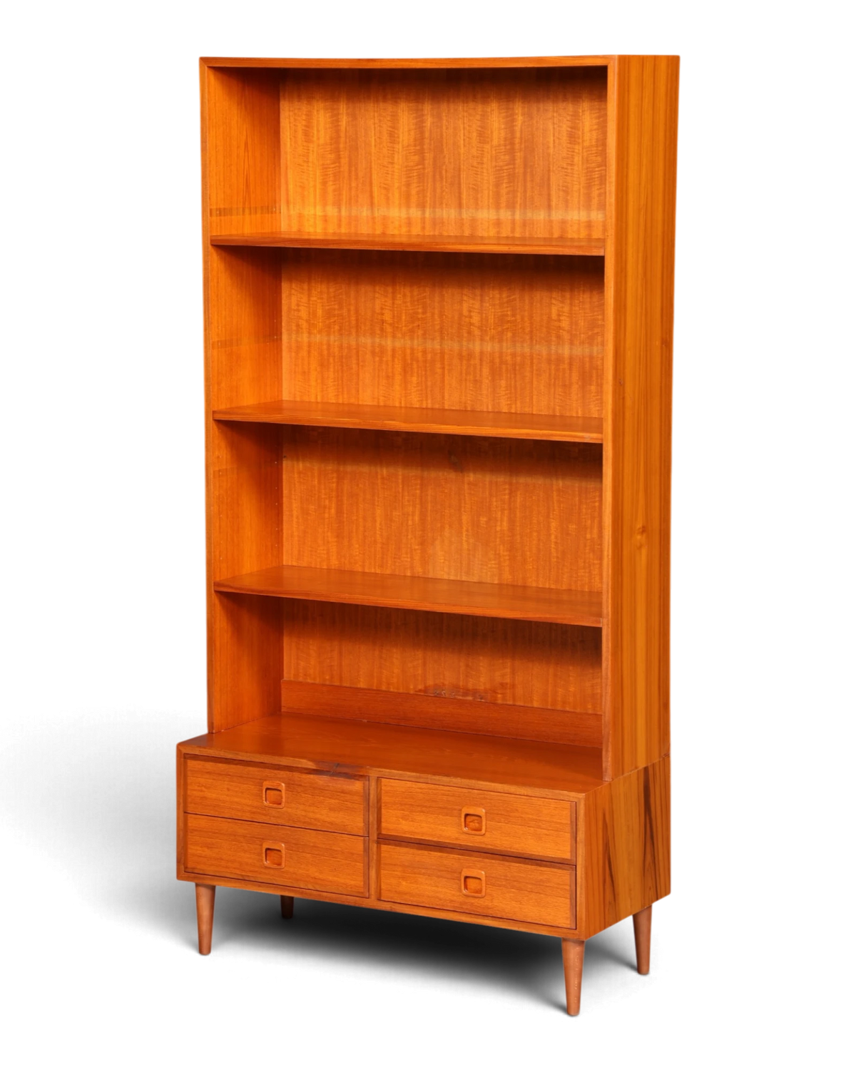 Wunderschönes Mid Century Bücherregal mit Schubladen Vintage Regal Retro Schrank Vertiko Kommode 60er Jahre
