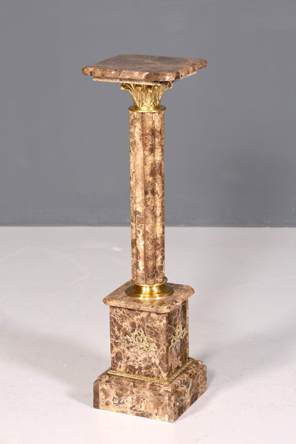 Traumhafte Barock Stil Säule Marmor Louis XV Blumensäule Naturstein Sockel Ablage
