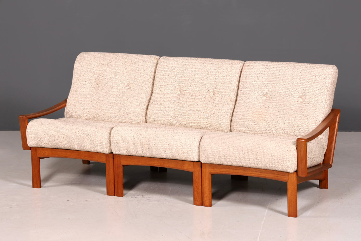 Wunderschönes Mid Century 3er Sofa Retro Couch Danish Design Polstersofa Vintage Canapé