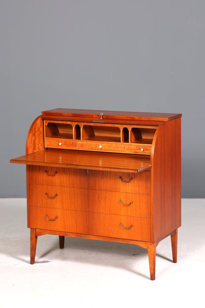 Wunderschöner Mid Century Rollladen Sekretär echt Holz Büro Schrank Vintage Schreibkommode