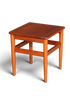 Hauptstadt Möblerei Mid-Century Beistelltisch aus Teakholz im dänischen Design mit quadratischer Platte