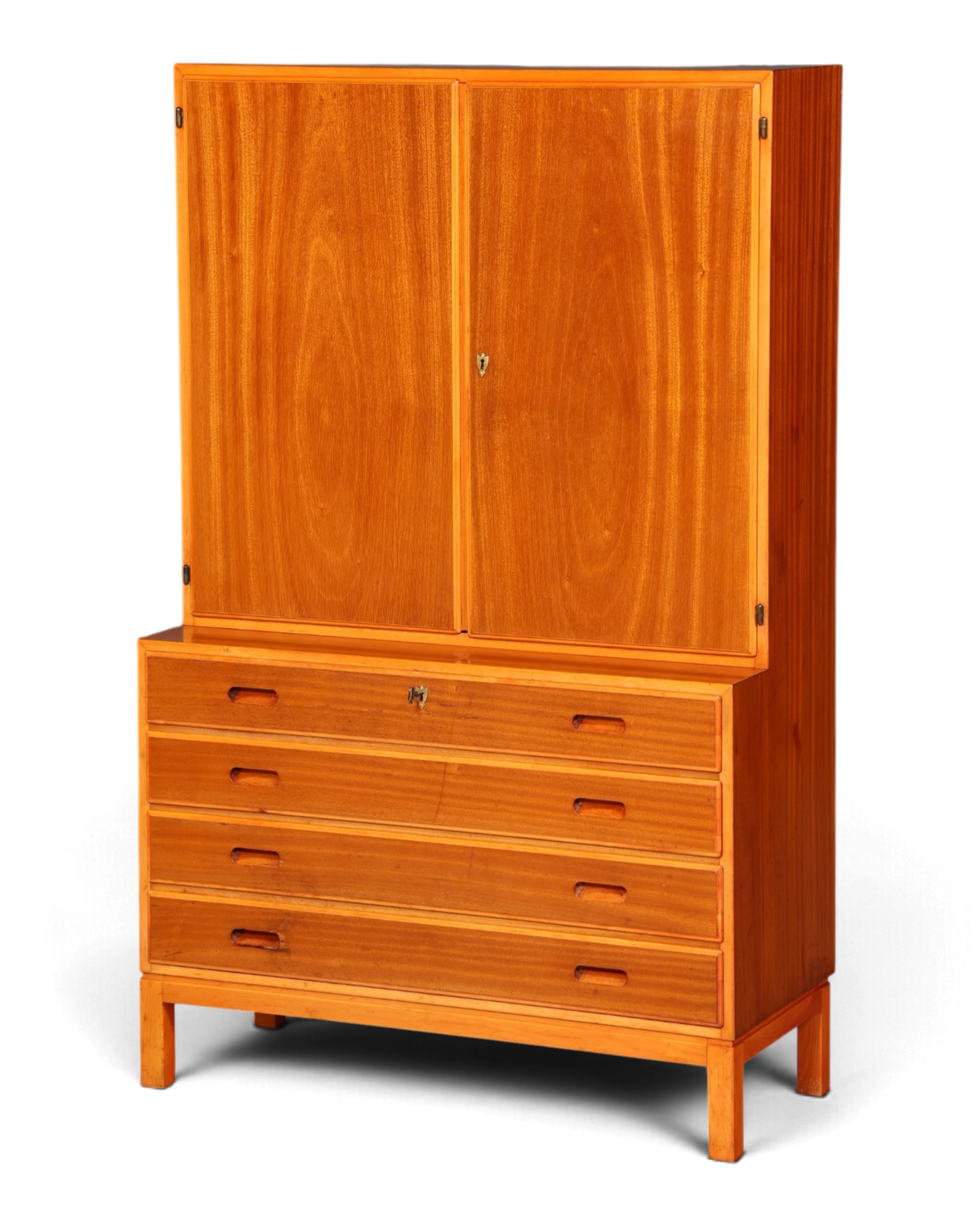Beautiful Swedish Mid-Century Highboard 1953 Cabinet with Drawers Dresser Linen Cabinet Vintage Vertiko 1950s Top Cabinet