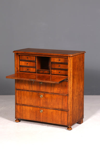 G107 Finish cm Wunderschöner Gründerzeit Sekretär Vertiko Highboard Louis Philippe Kommode um 1880