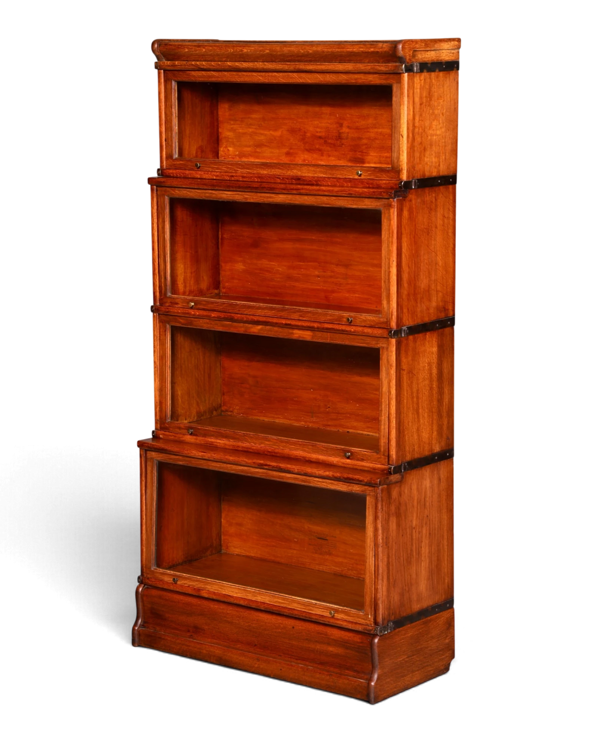 Hübsches Original Globe Wernicke Bücherregal 5 Module Vitrine Modulregal Englisch Bibliothek Echt Holz