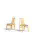 2x Schlichte Mid Century Stühle Retro Stuhlset Danish Design Küchenstühle Esszimmer Stühle