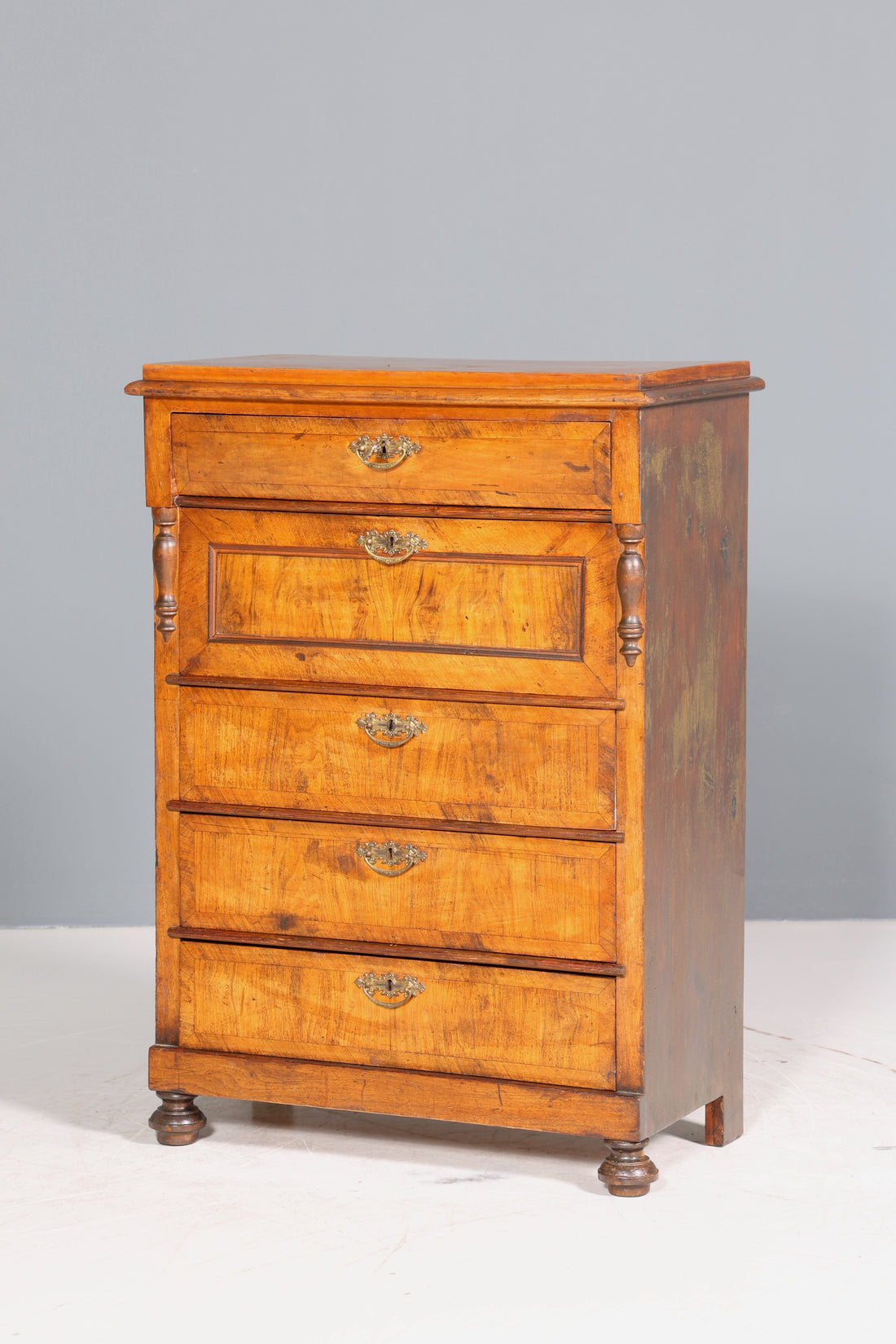 Traumhaftes Gründerzeit Vertiko Jugendstil Schrank Antik Highboard Kommode Schubladenkommode